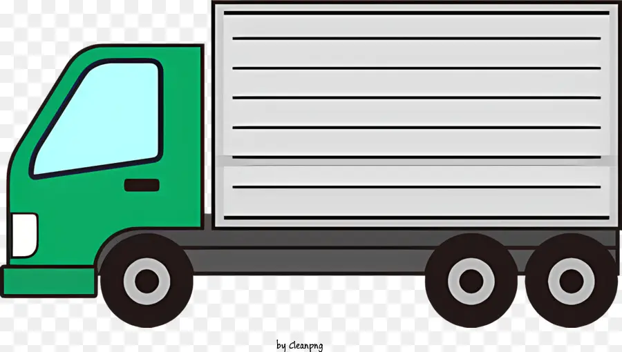 Зеленый грузовик，бортовой грузовик PNG
