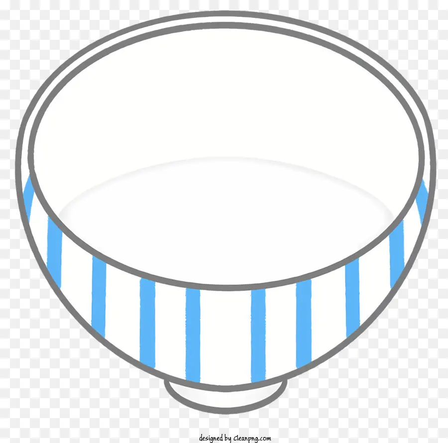 молоко，синяя и белая полосатая миска PNG
