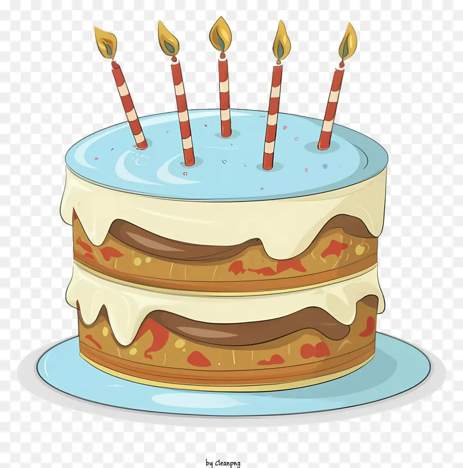 мультфильм，День рождения Торт PNG