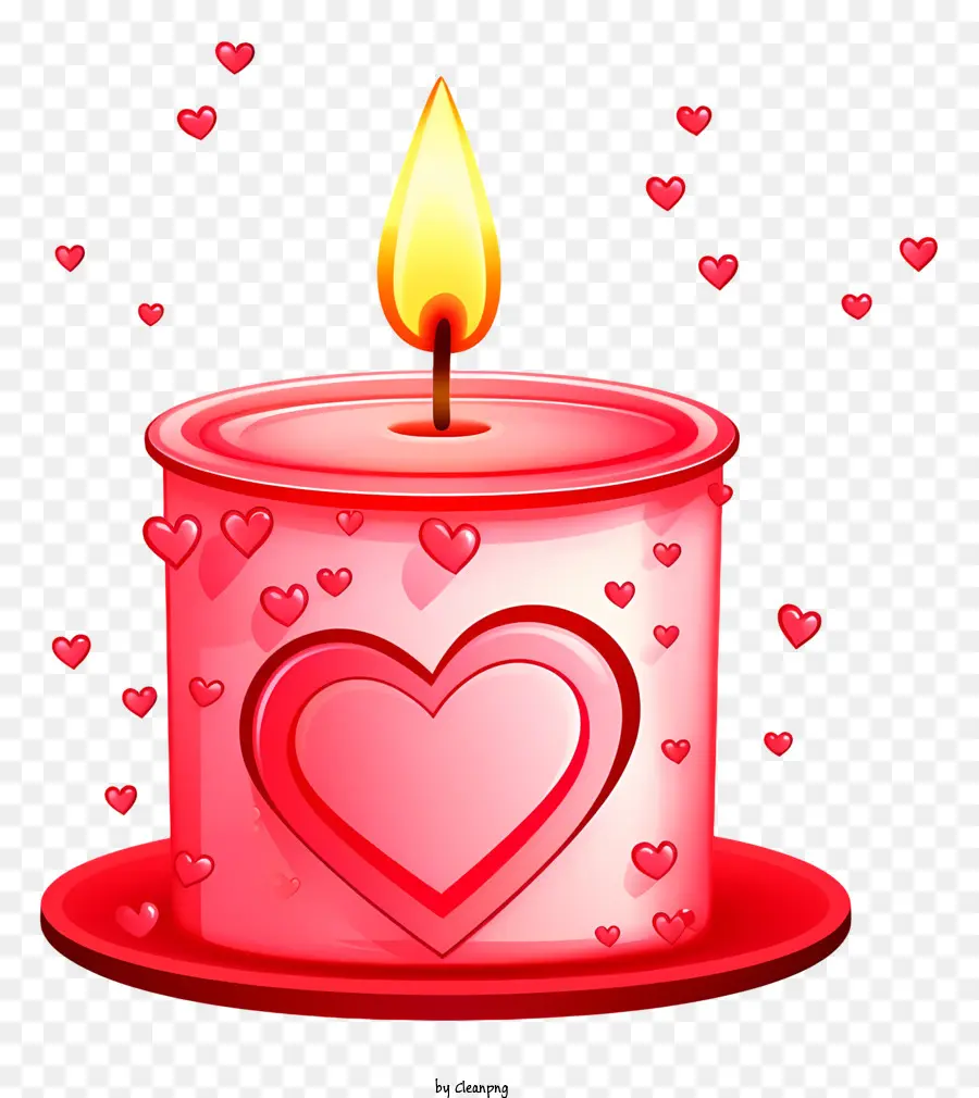 мультипликационная свеча дня Святого Валентина，Свеча PNG