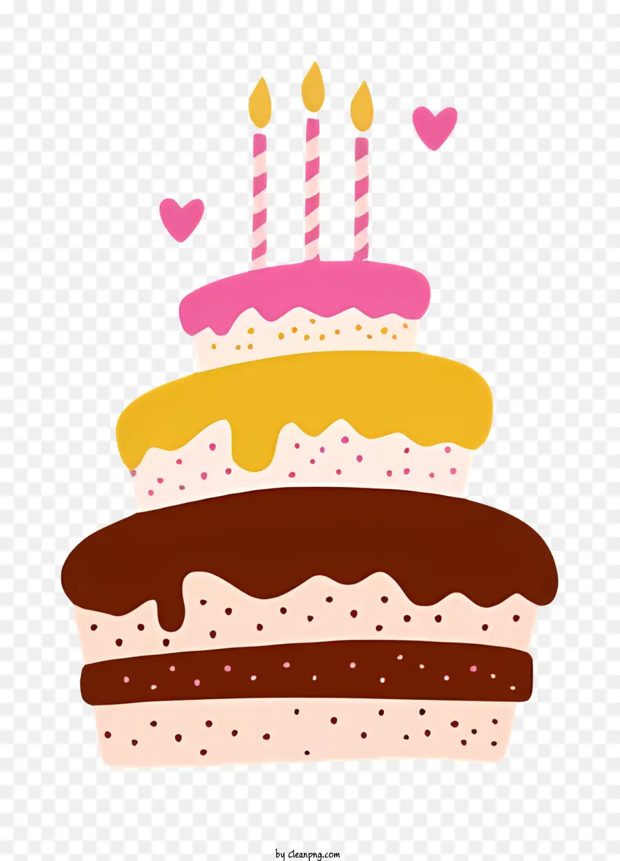 День рождения Торт，многослойный торт PNG