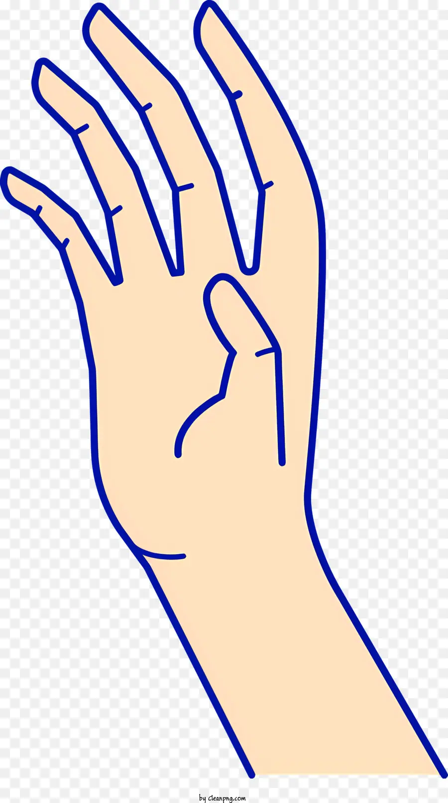 жест рукой，расширенный палец PNG