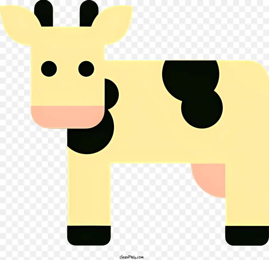 корова эскиз，черно белая корова PNG
