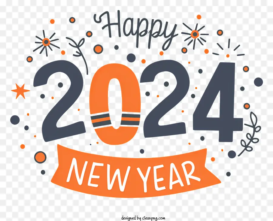 Счастливого Нового Года，логотип PNG