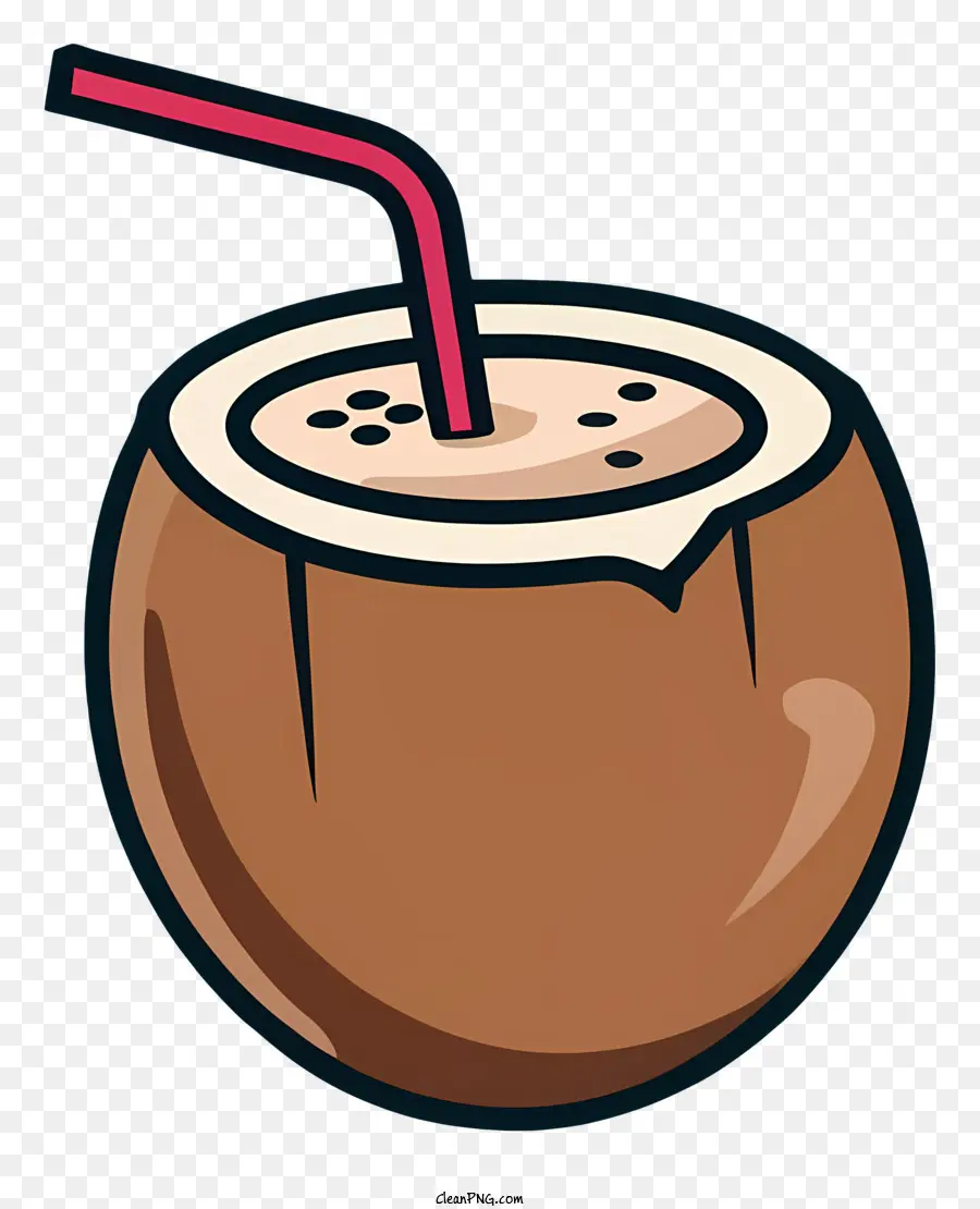 мультфильм，кокосовый напиток PNG