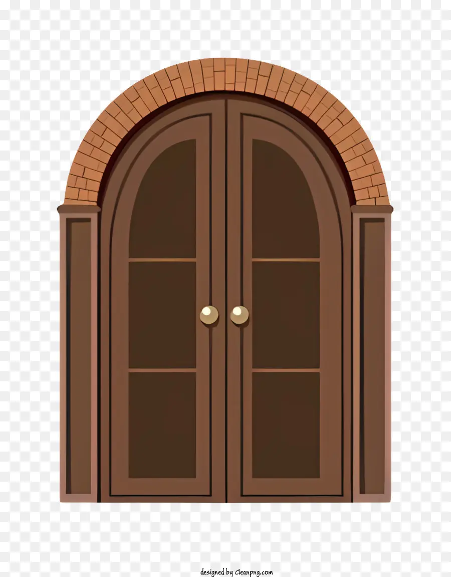 мультфильм，коричневая дверь PNG