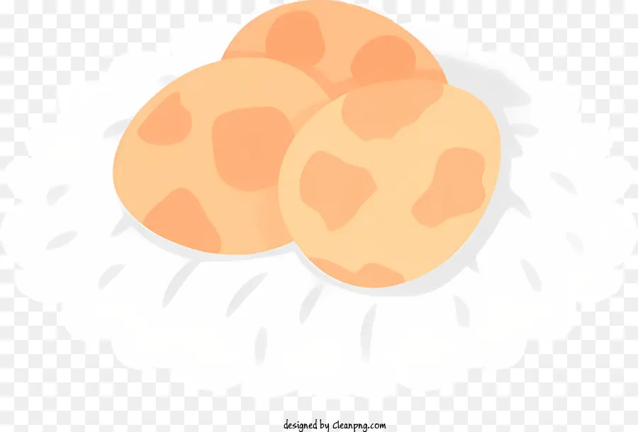 вареные яйца，тарелка белого риса PNG