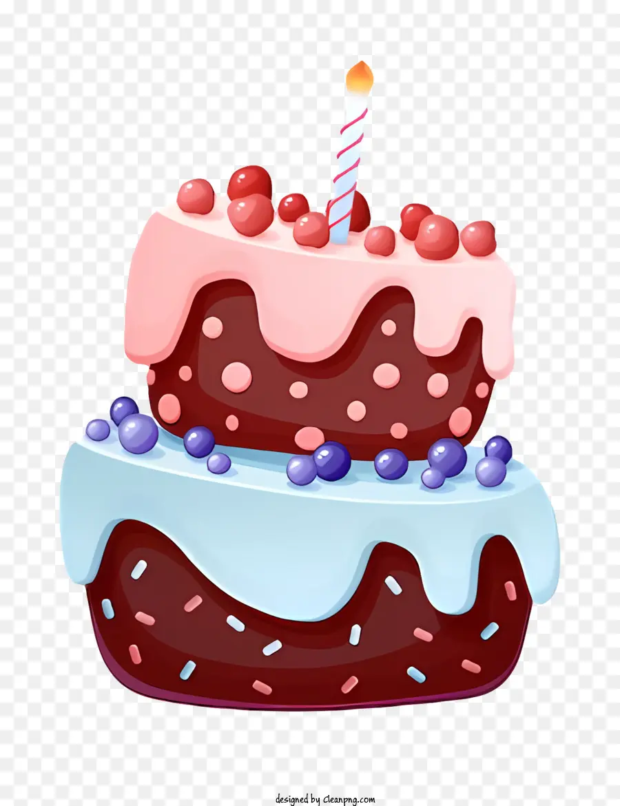День рождения Торт，иллюстрация торта PNG