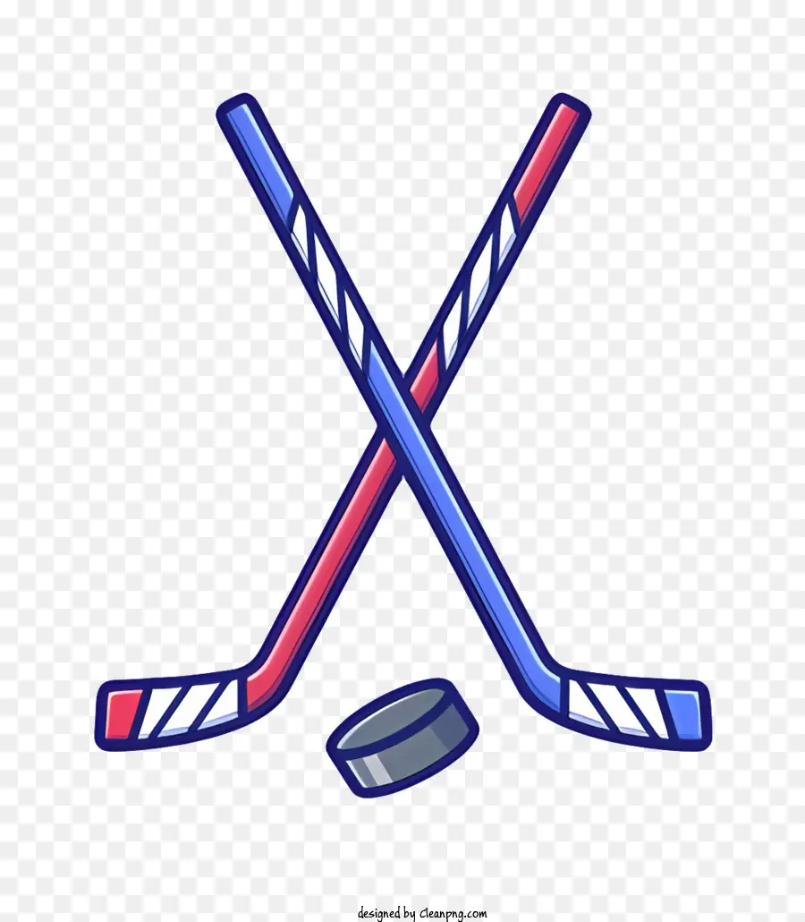 Логотип хоккейной команды，хоккейные клюшки PNG