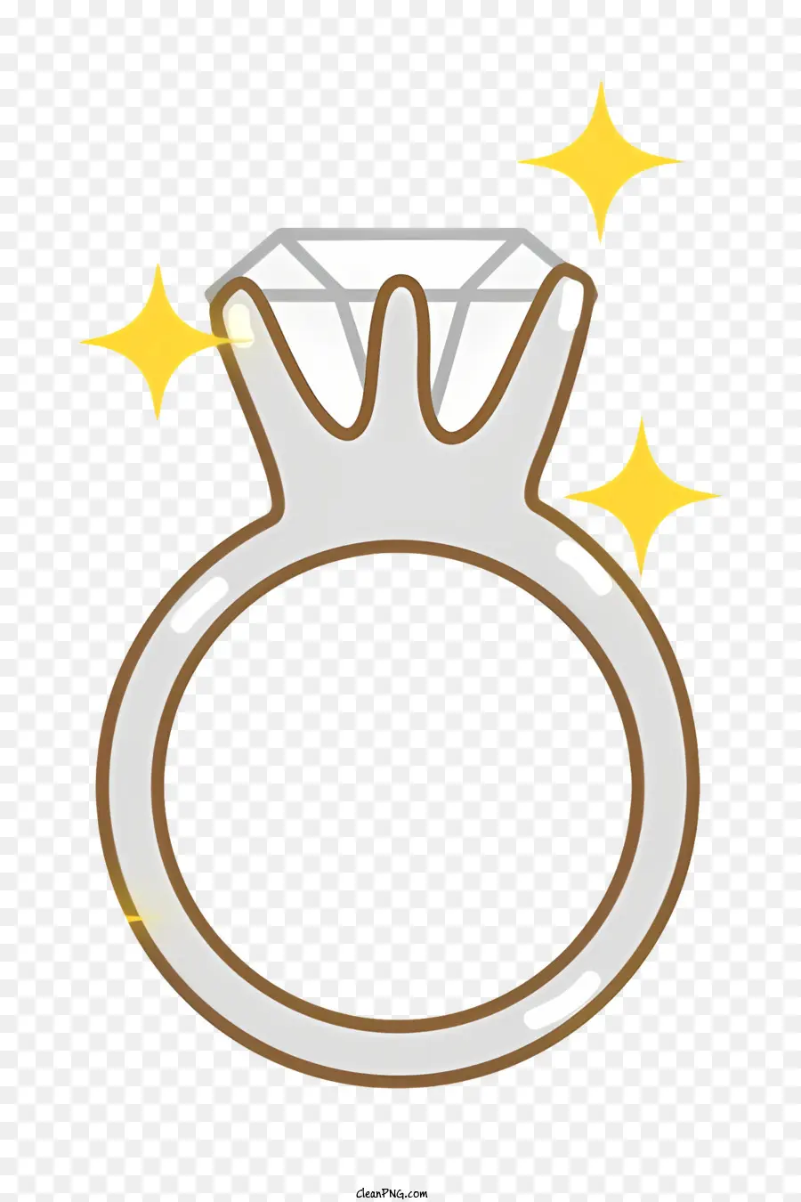 бриллиантовое кольцо，Сверкающий бриллиант PNG