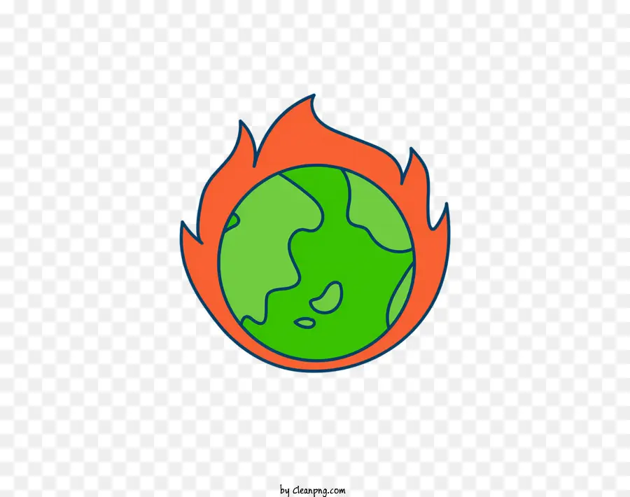 земля в огне，пламя PNG