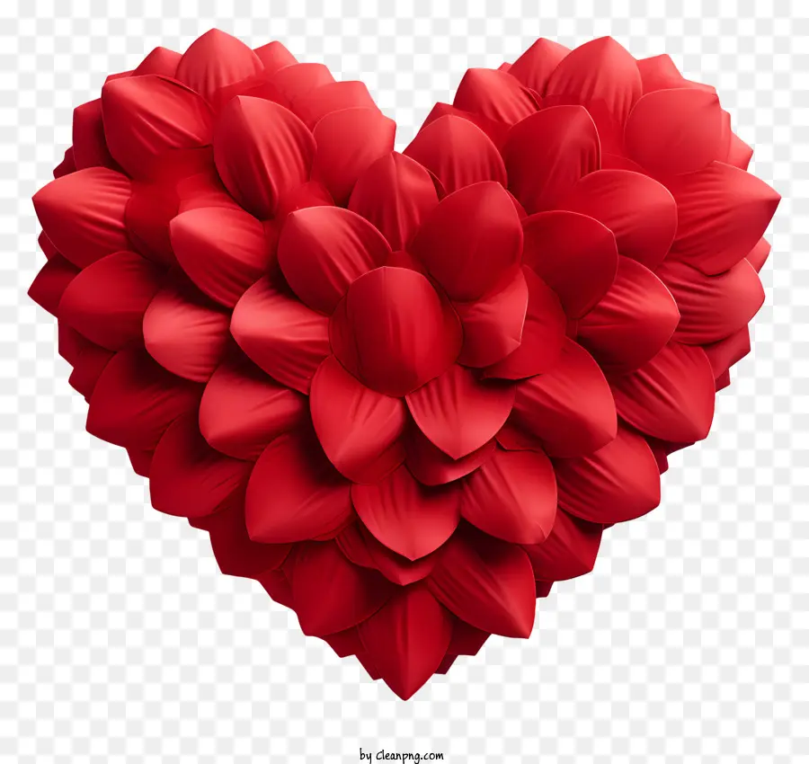 сердце，цветочный дизайн в форме сердца PNG
