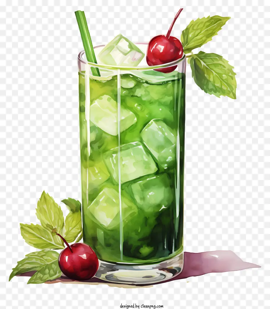 Коктейль，зеленый напиток PNG