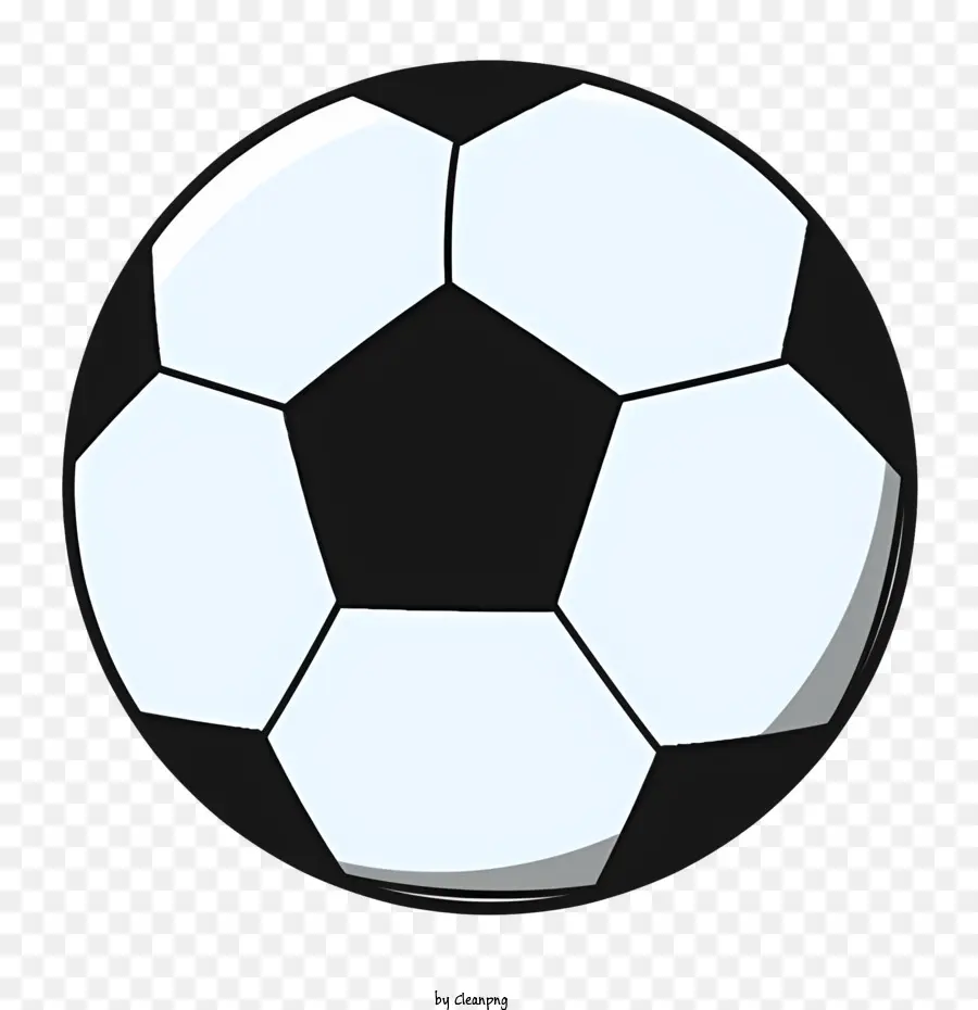 футбольный мяч，черный и белый PNG