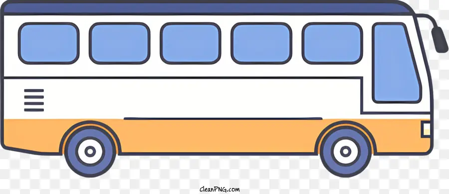 автобус，Белое тело PNG