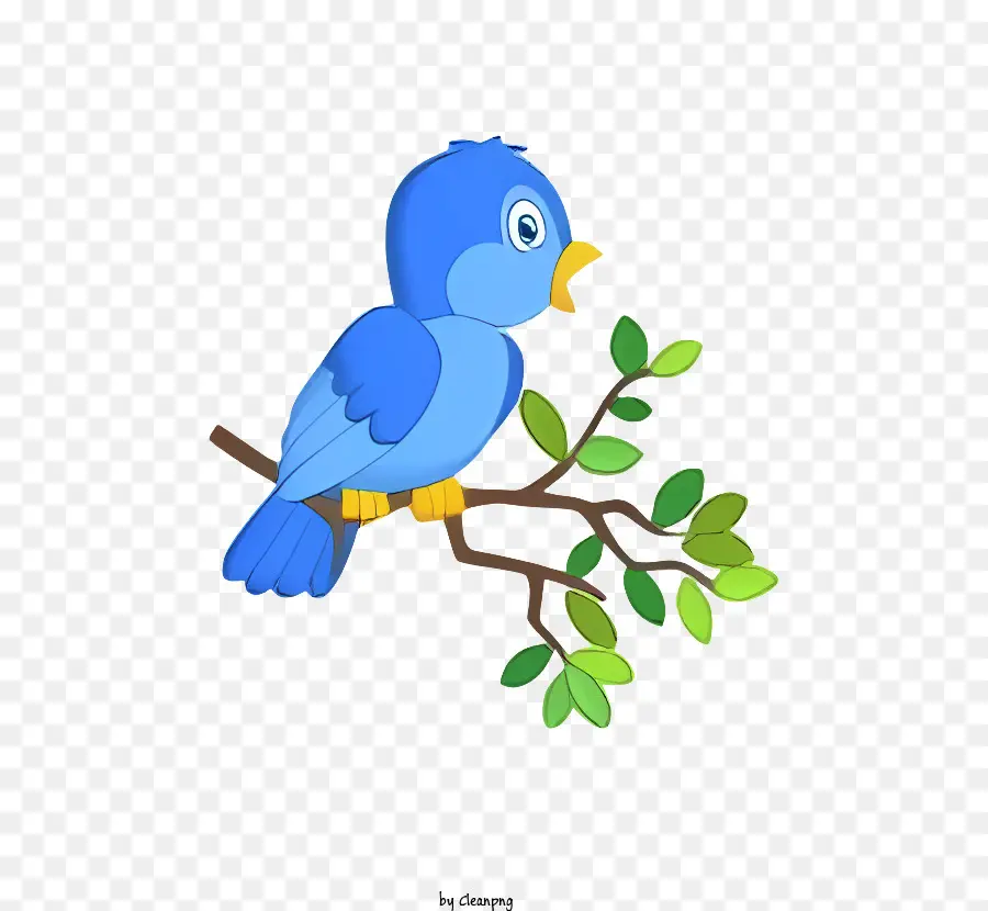 Синяя птица，мультфильм птица PNG