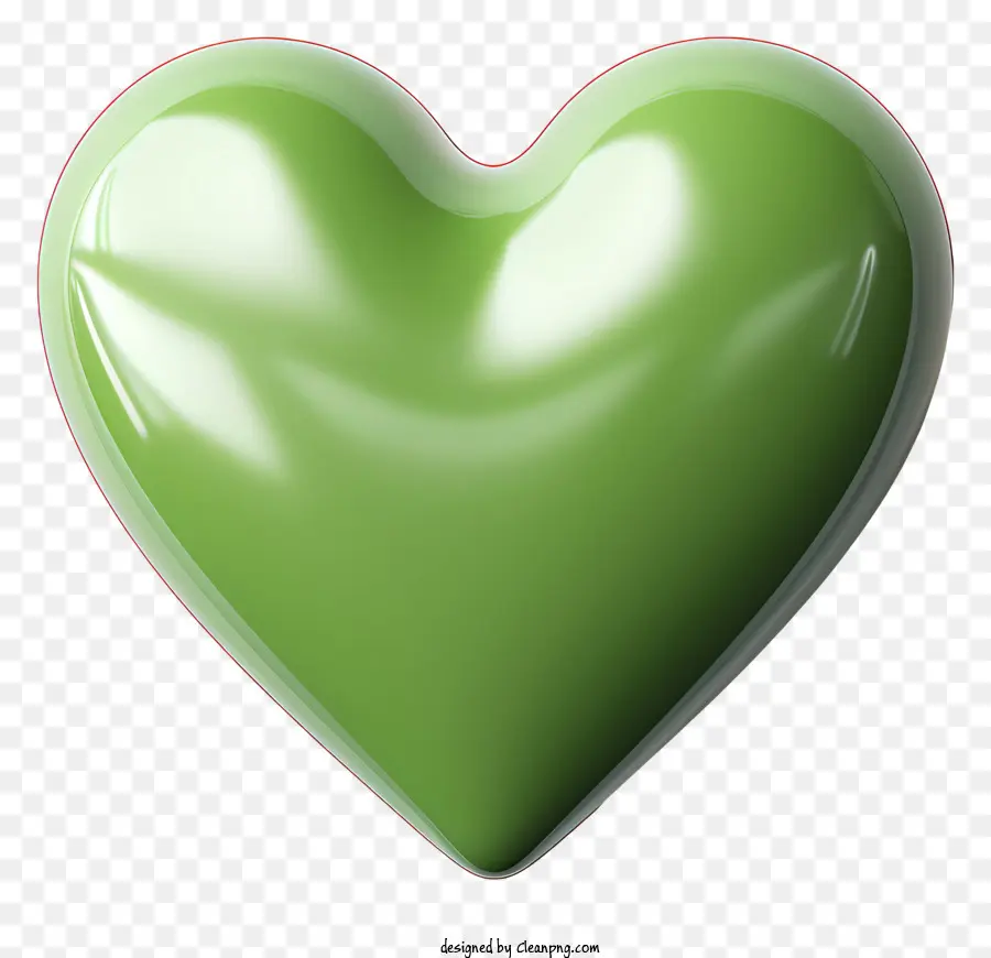 сердце，зеленое сердце PNG
