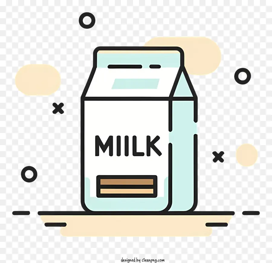 мультфильм，контейнер для молока PNG
