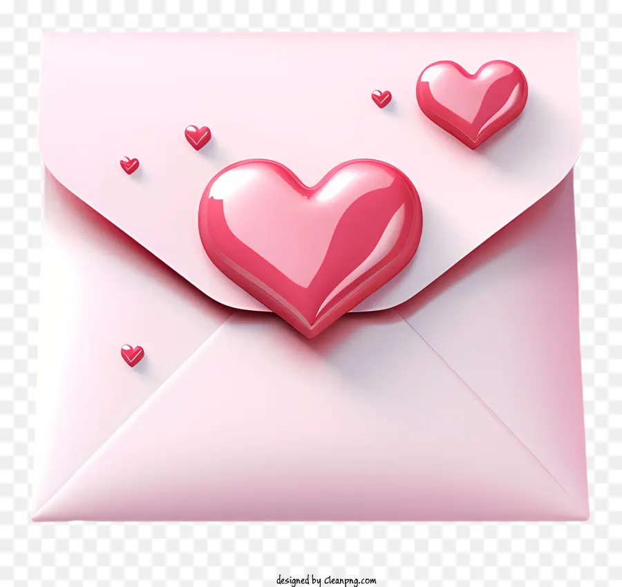 Письмо，розовый конверт PNG
