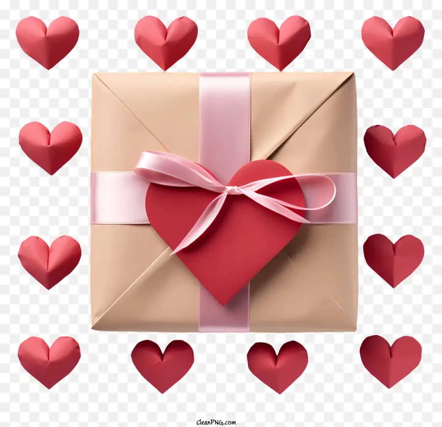 Сердце конверта，Подарок PNG