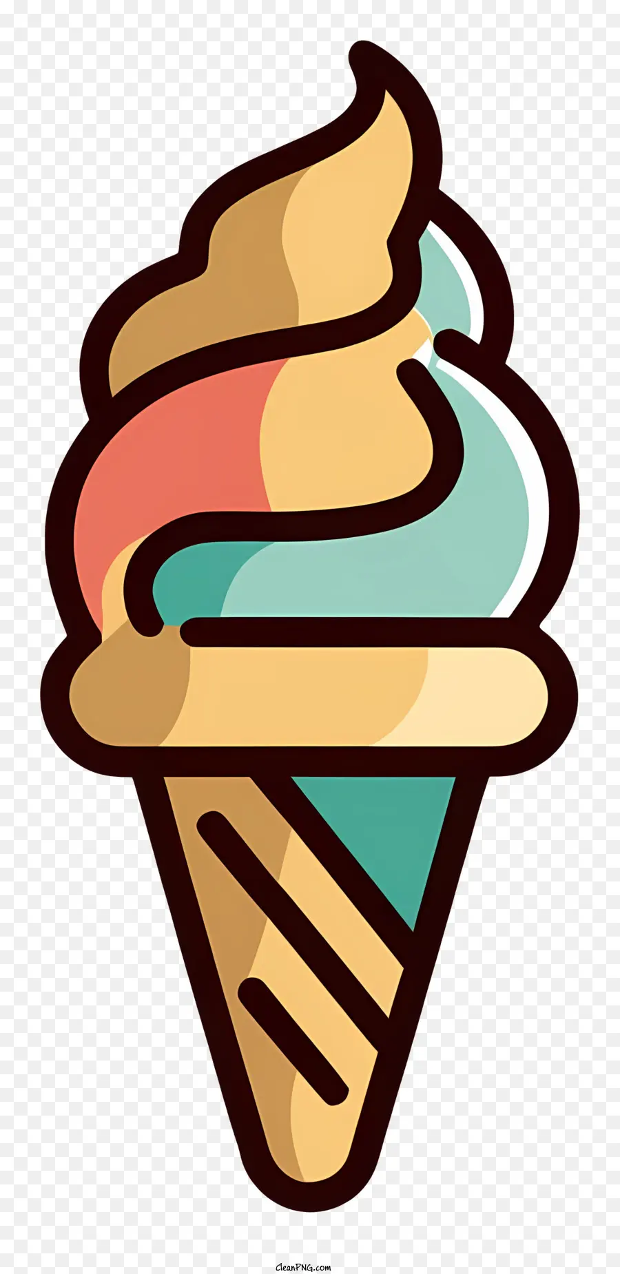 мультфильм，Ice Cream Cone PNG