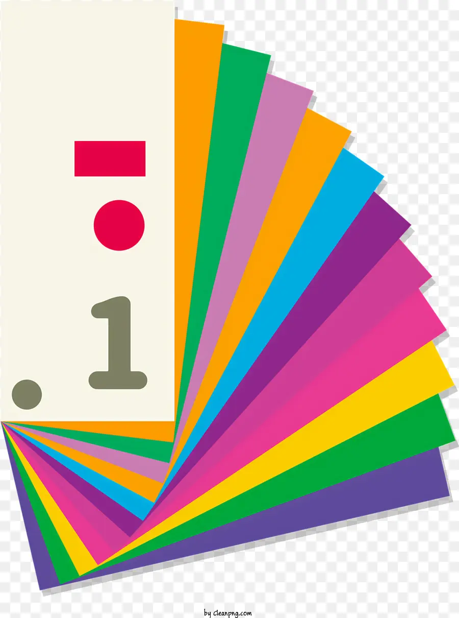 красочный плакат，однозначная цифра PNG