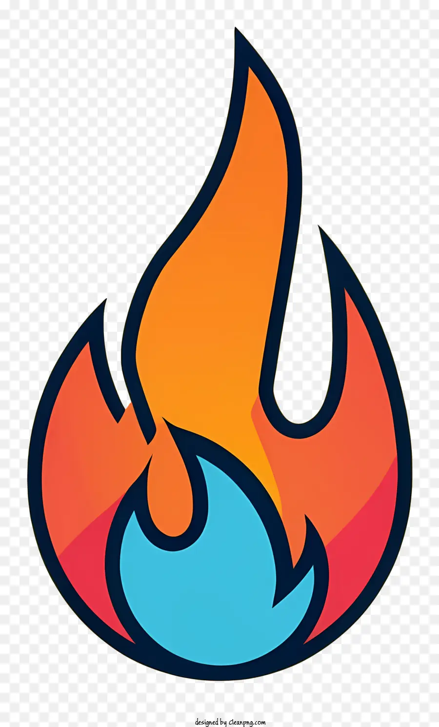 мультфильм，Огненной логотип PNG