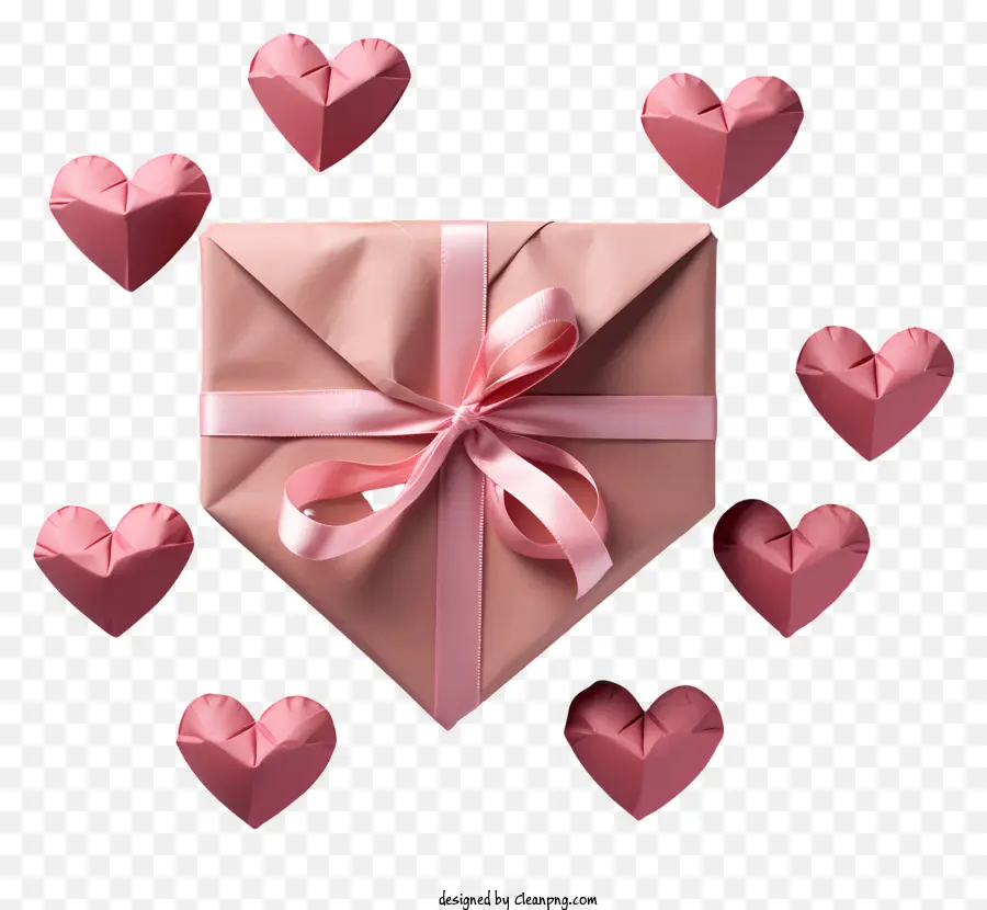 конверт，розовый подарок PNG