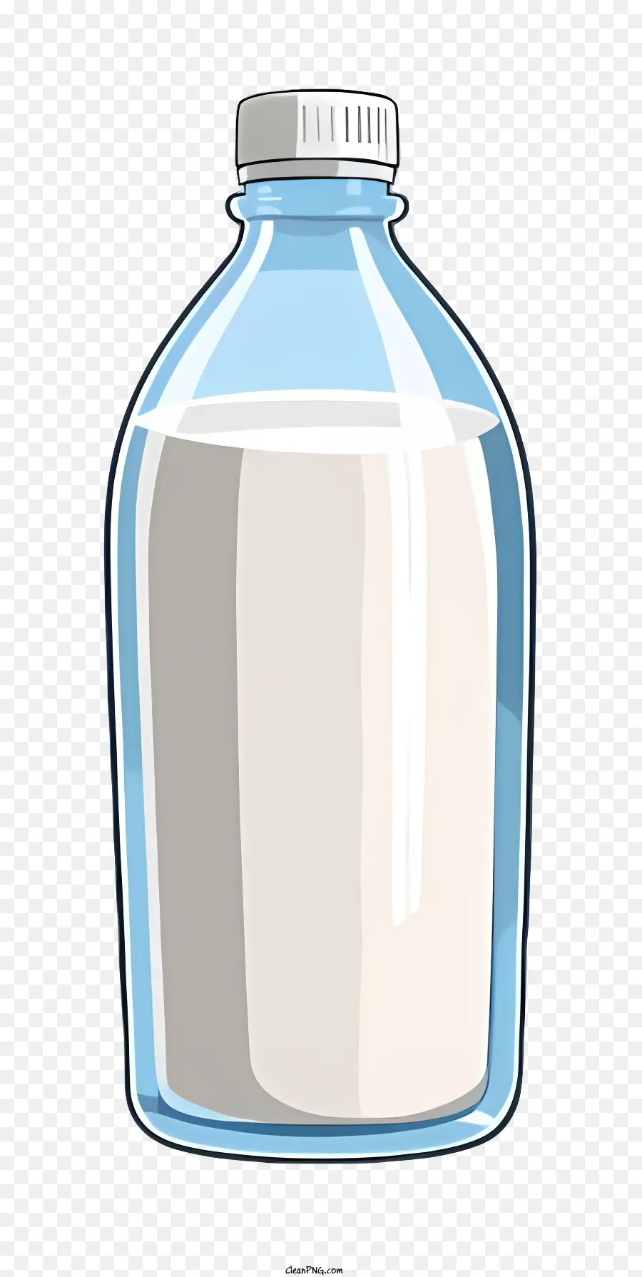 мультфильм，Прозрачная стеклянная бутылка PNG