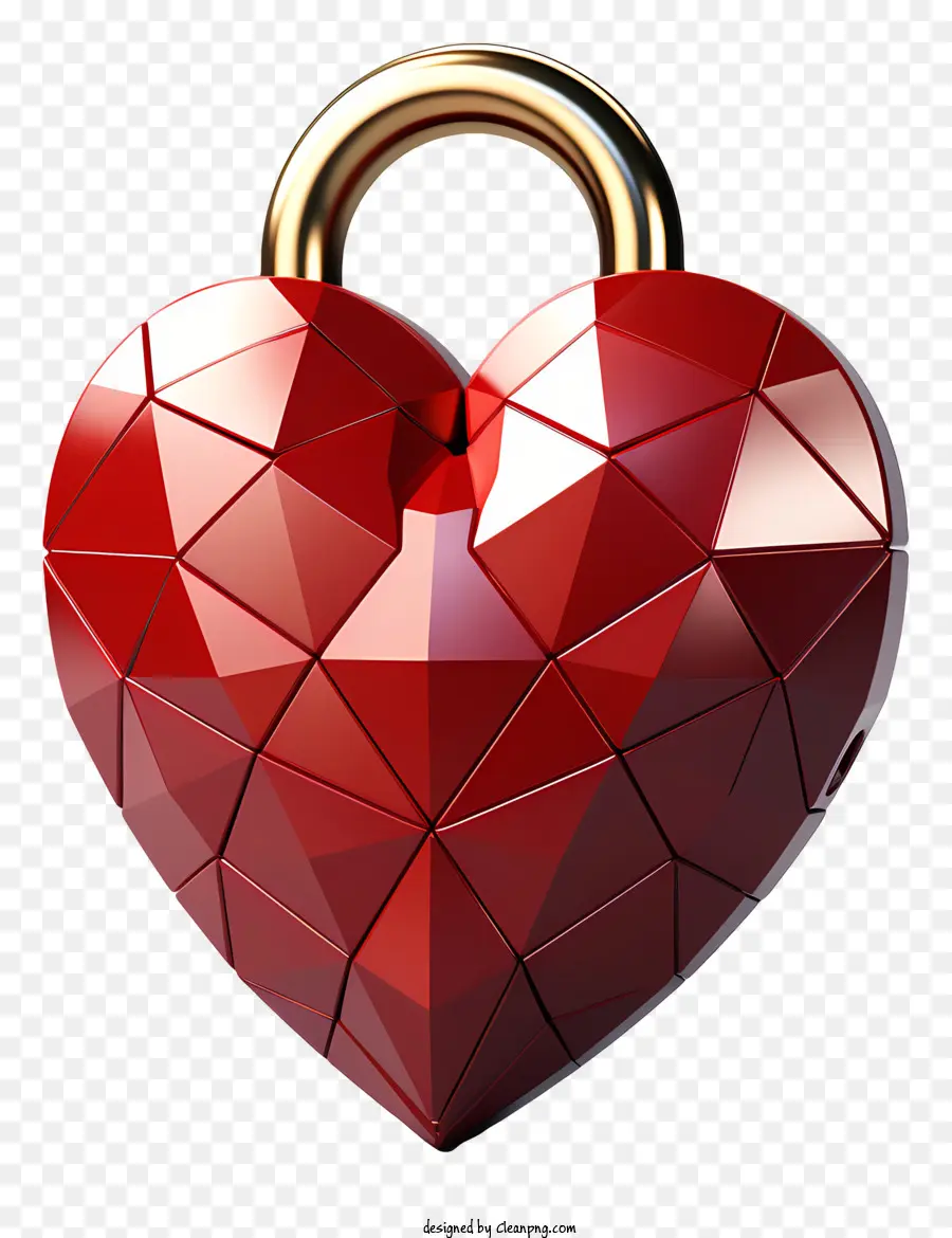 Lock，Сердце в форме декора PNG