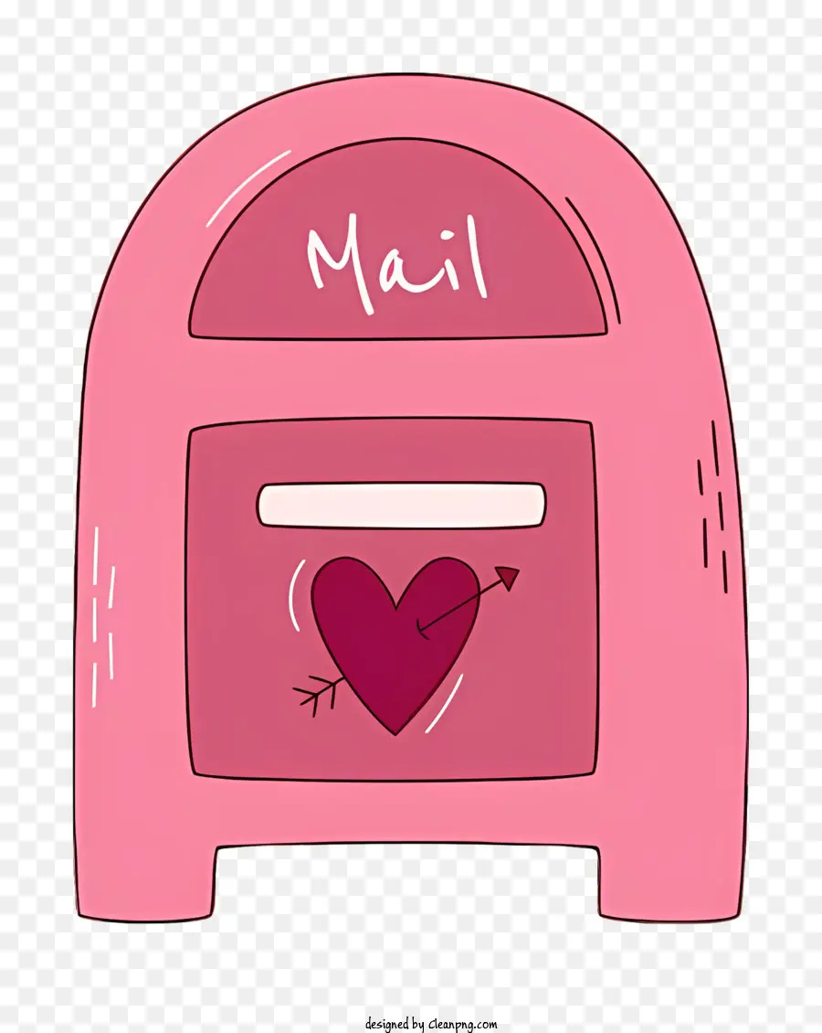 Почта，Розовый почтовый ящик PNG