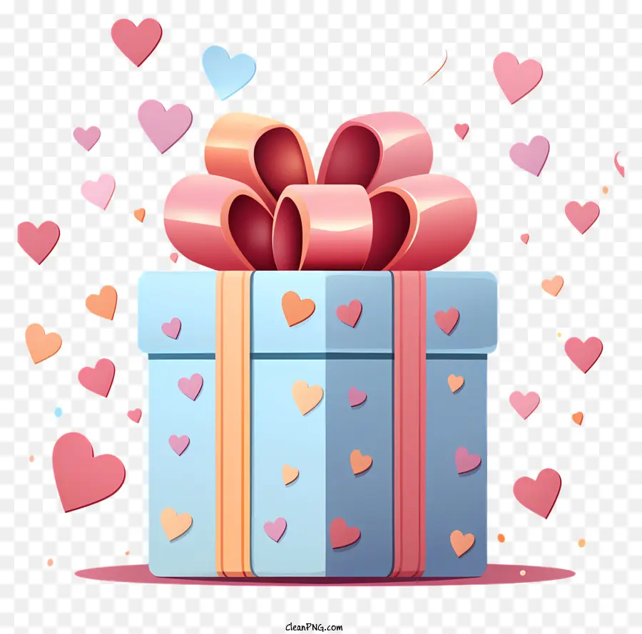 подарочная коробка，Valentines Day PNG