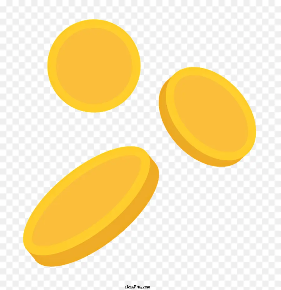 золотые монеты，плавающие монеты PNG
