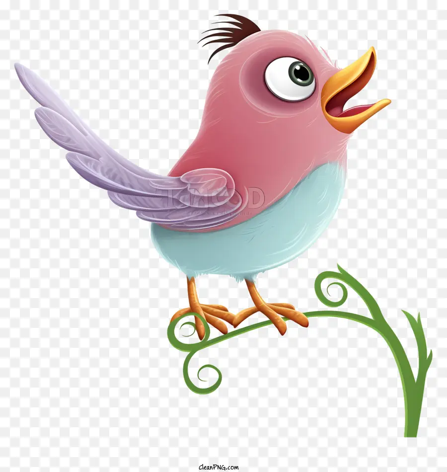 мультфильм птица，Розовая Птица PNG