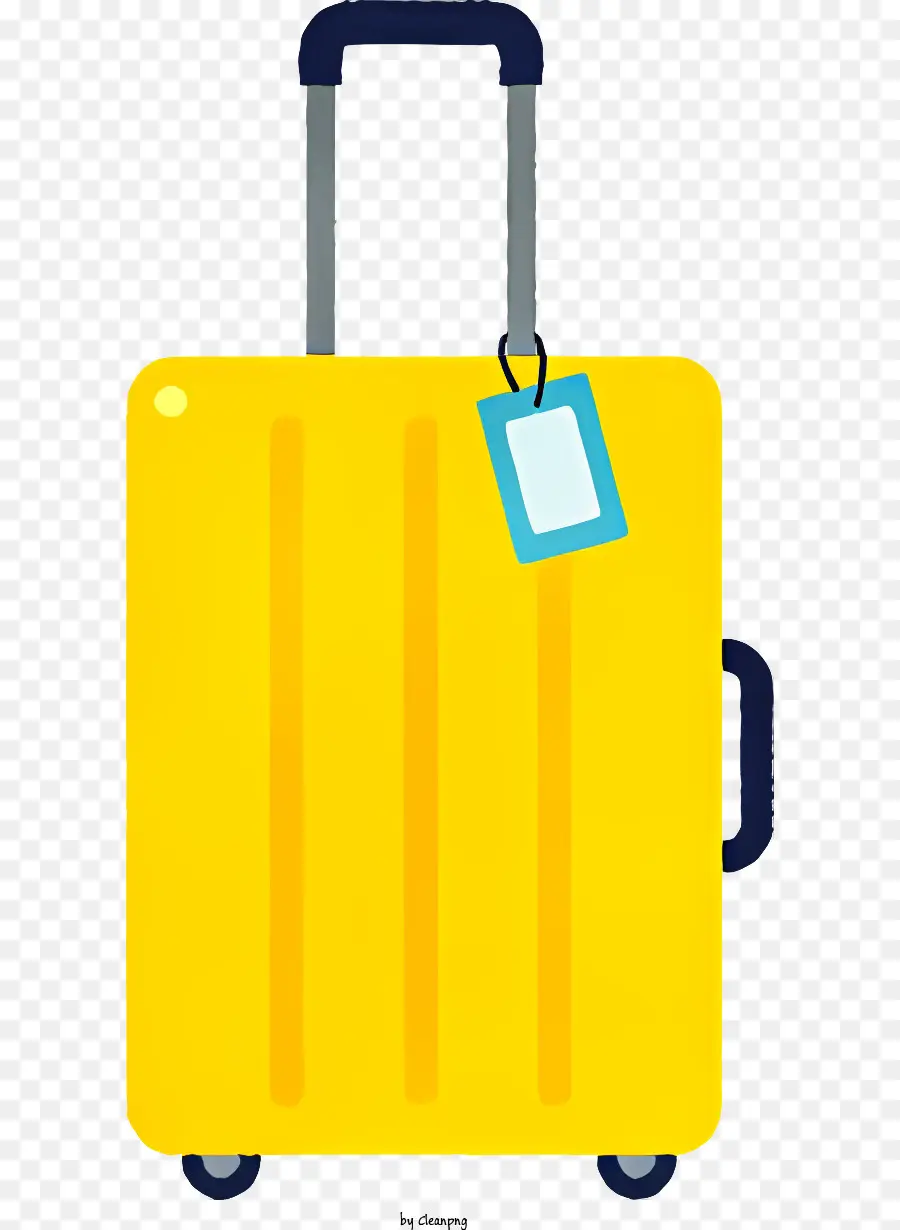 Желтый чемодан，чемодан с тегом PNG