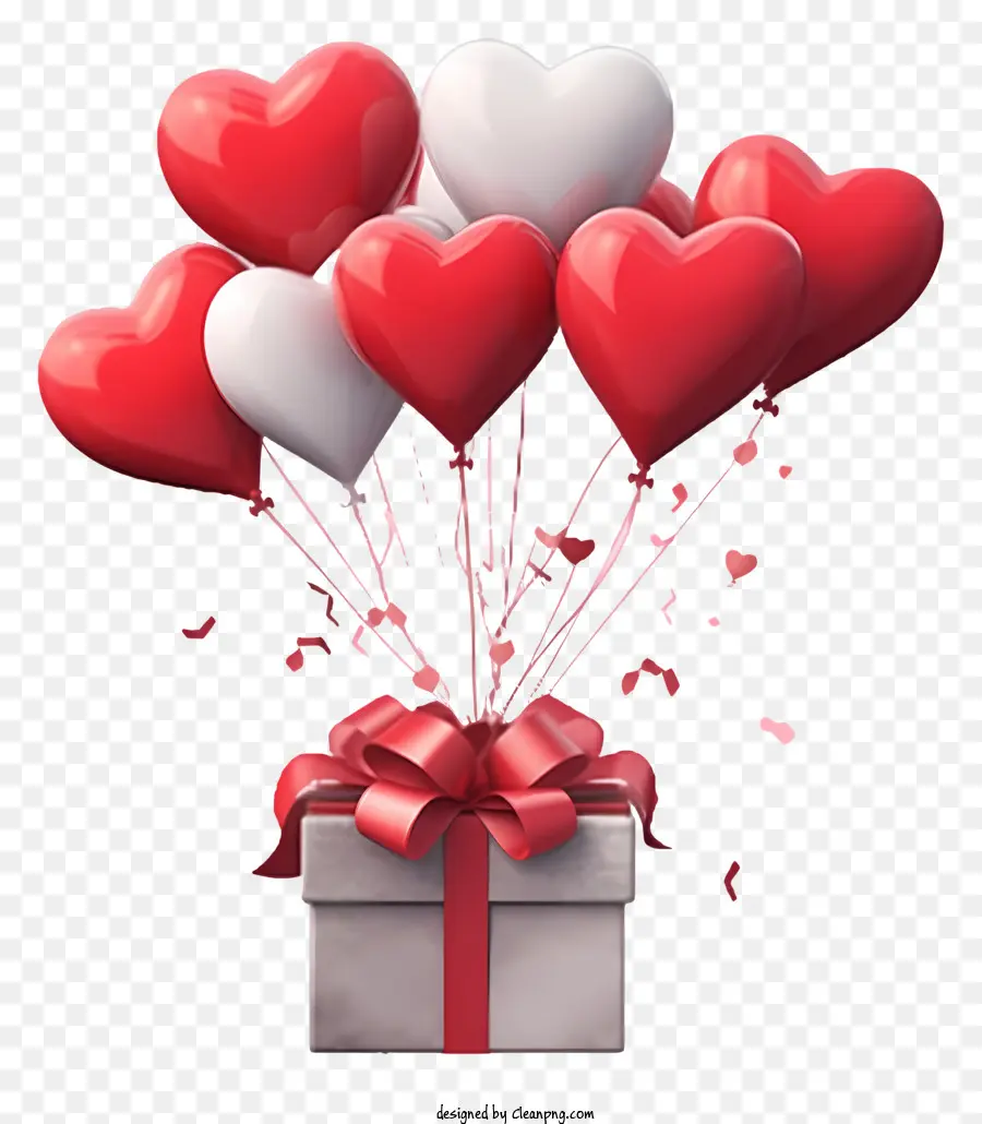 Sketch Valentine Gift Balloon，Сердце в форме воздушного шара PNG