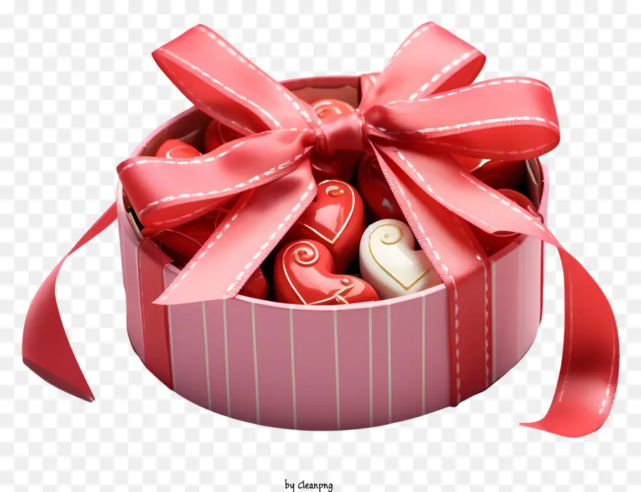 подарочная коробка，Сердце в форме конфет PNG