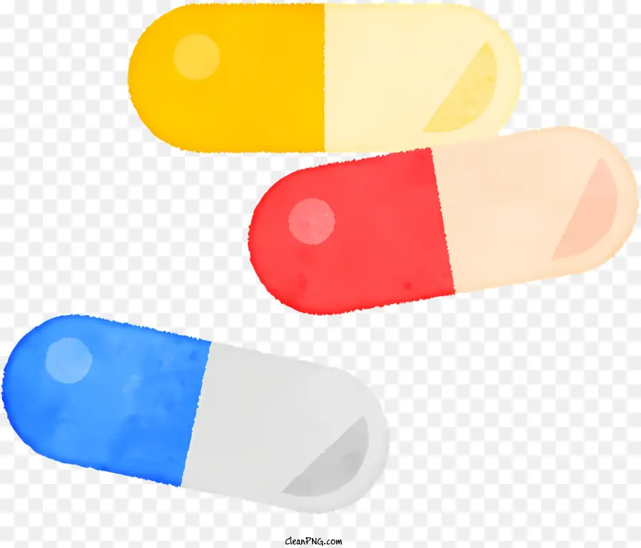 Pills，штабелированные PNG