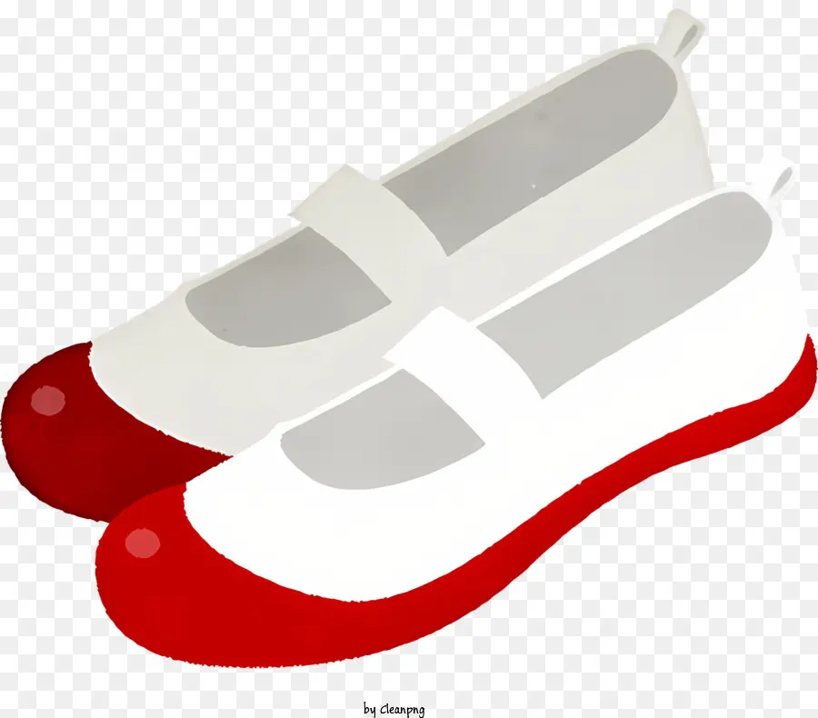 красная и белая туфли，Красная подошва туфли PNG