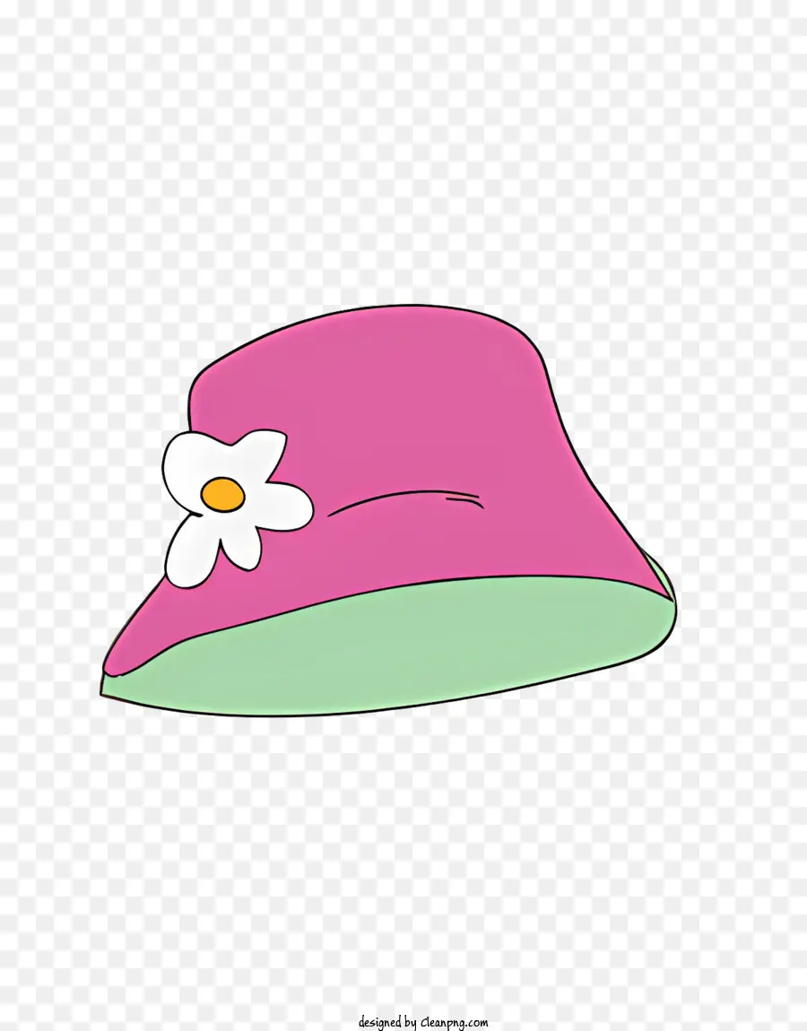 розовый шляпа，Daisy Hat PNG
