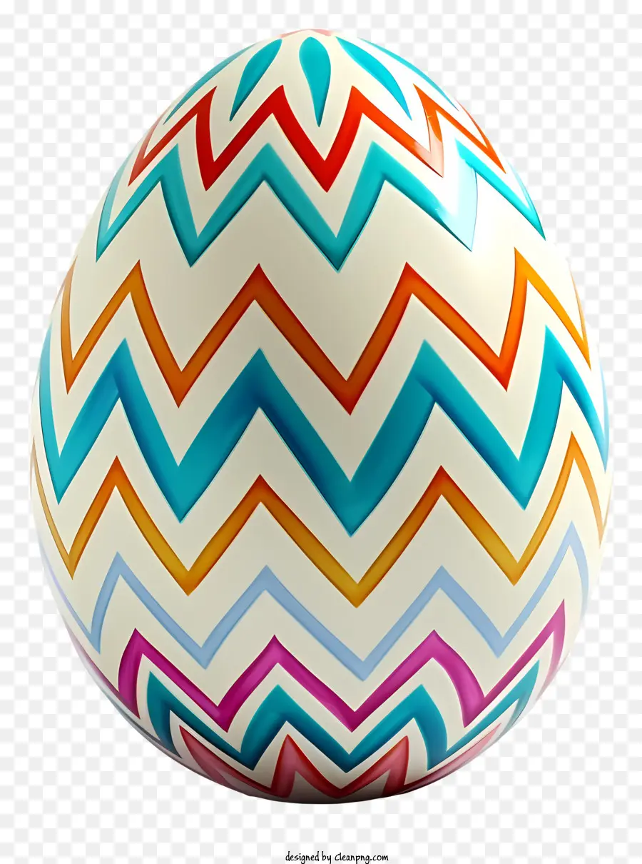 пасхальные яйца，Красочный геометрический дизайн PNG