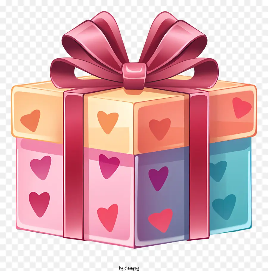 подарочная коробка，подарочная коробка в форме сердца PNG