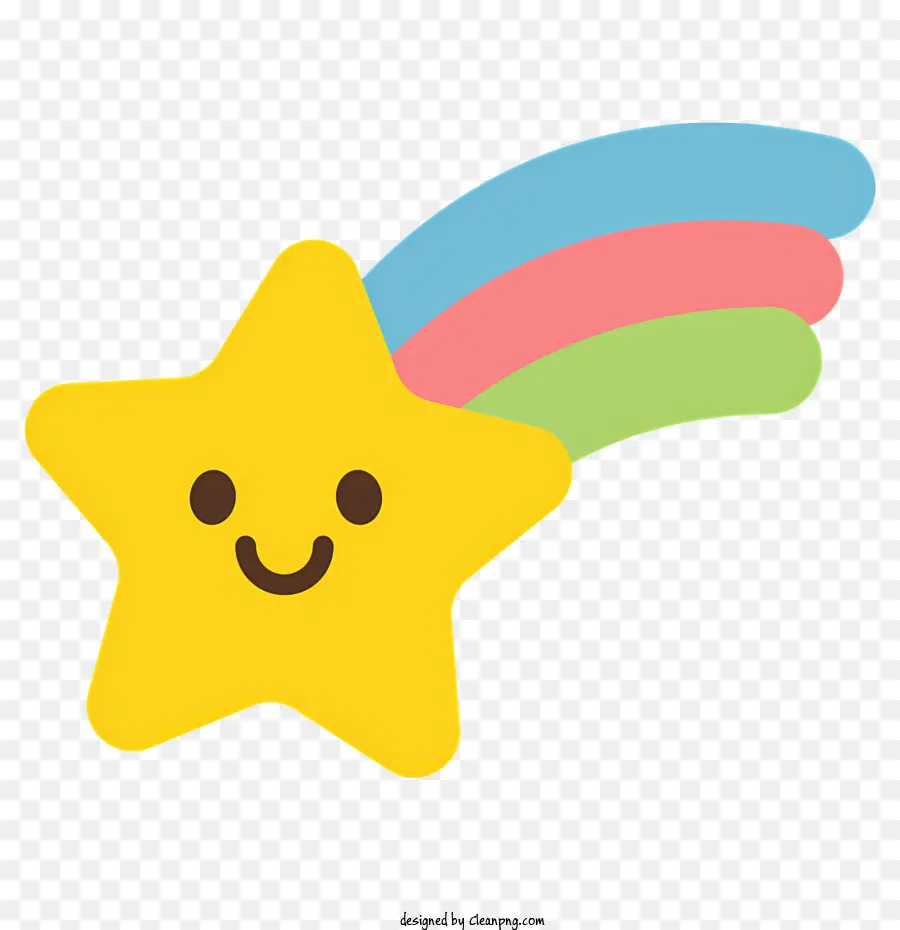 звезда с улыбающимся лицом，желтая звезда PNG