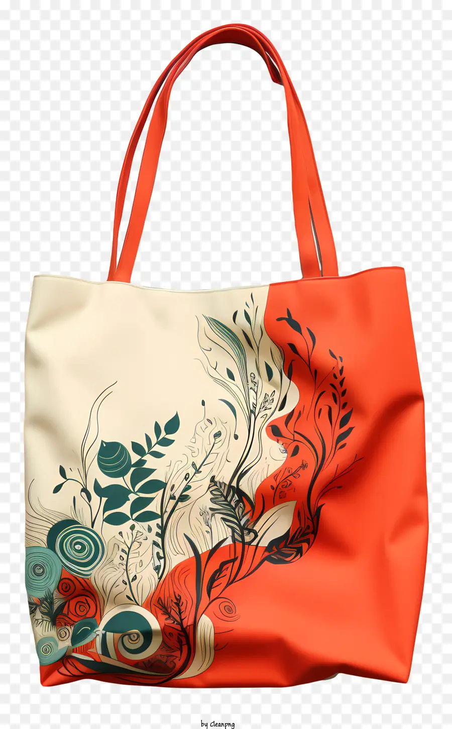 эко сумка，сумочка с цветочным дизайном PNG