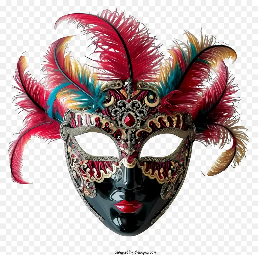 разноцветная карнавальная маска，Маска PNG