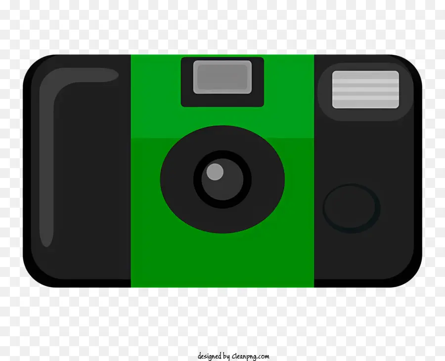 цифровой фотоаппарат，Зеленая камера PNG