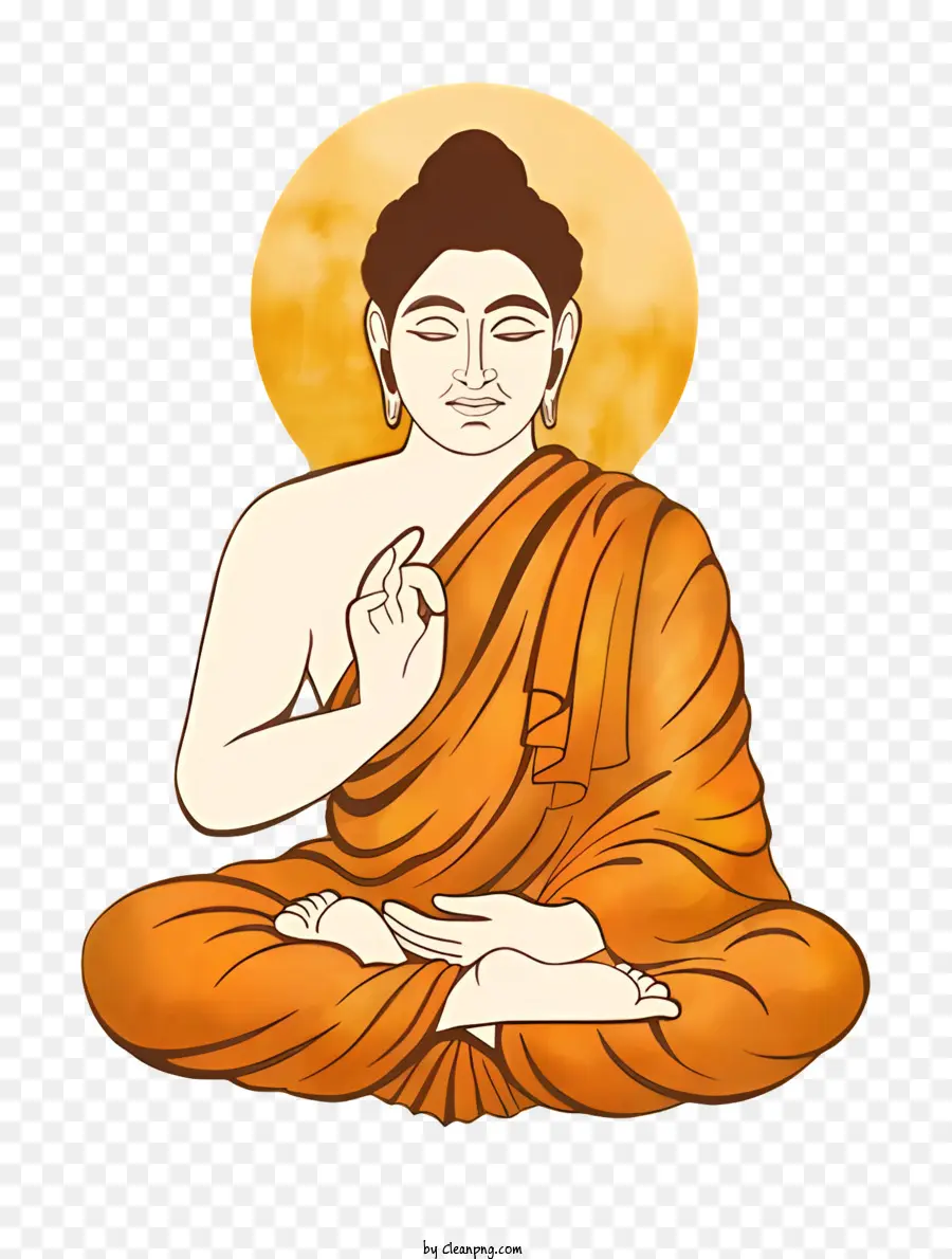 Бодхи День，Медитация Будда PNG