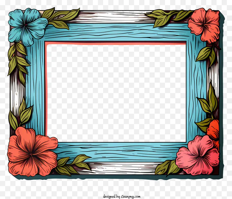 Фото кадра с рукой，Wooden Frame PNG