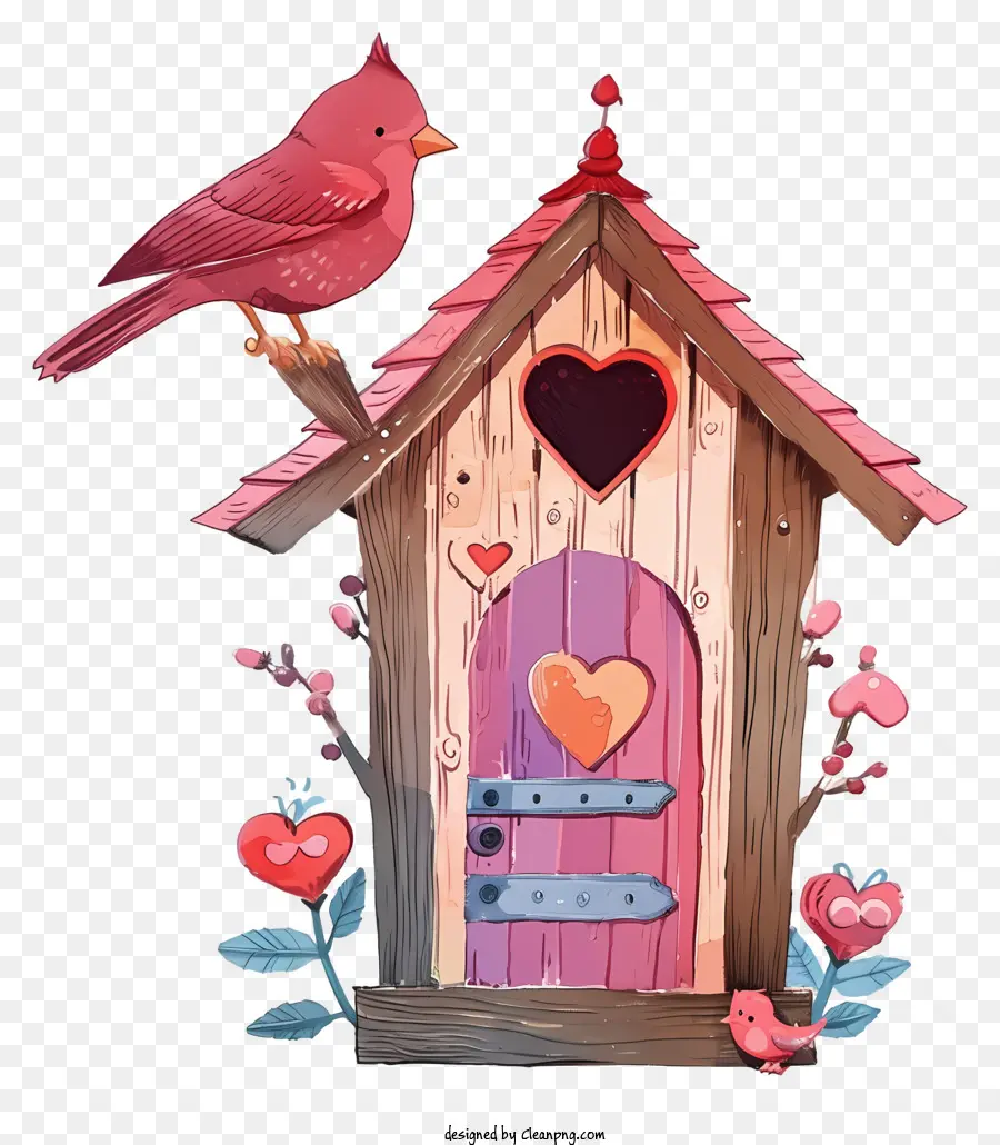 Квартирный валентинский птичий дом，скворечник PNG