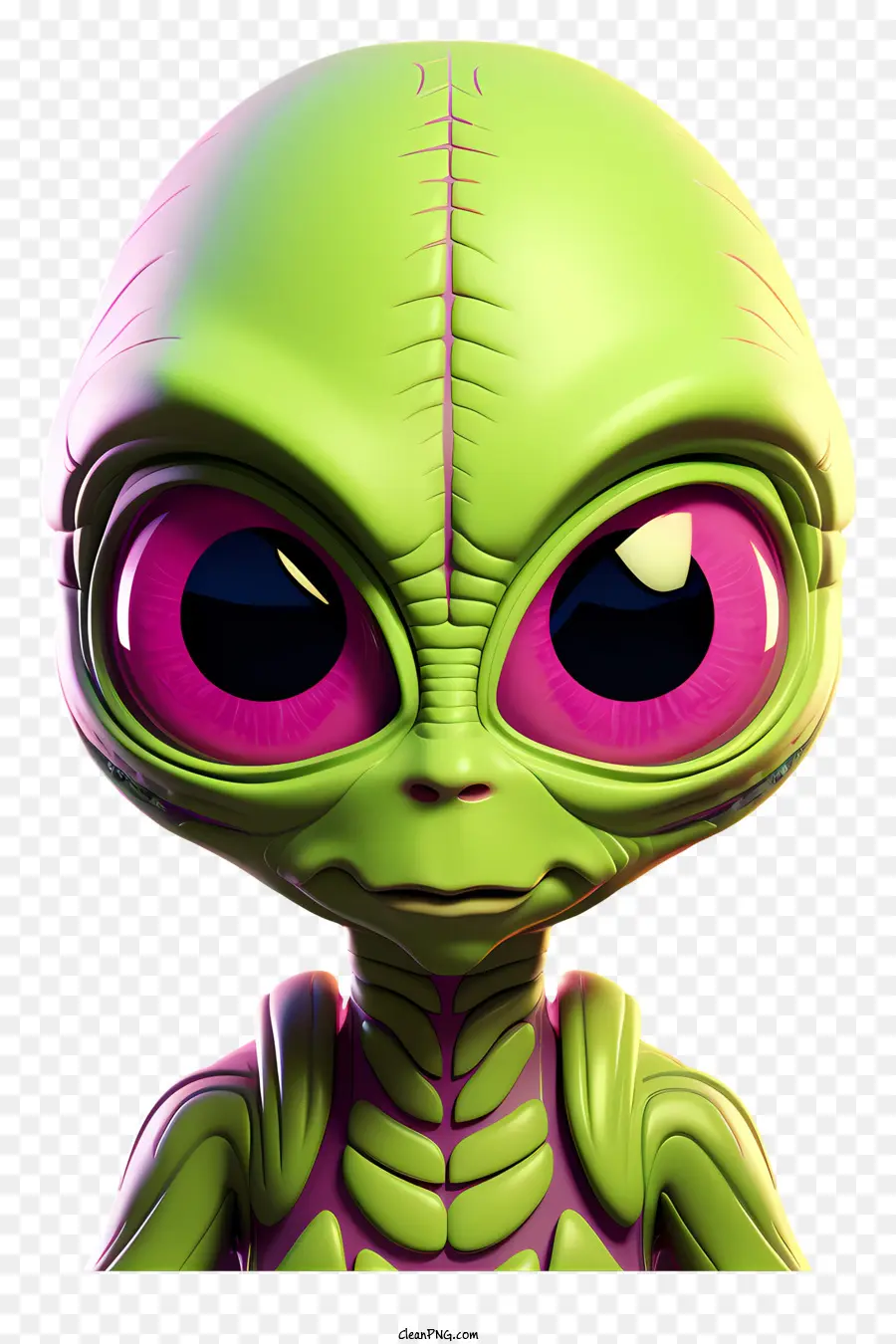 милый зеленый инопланетянин одним глазом，мультфильм пришелец PNG